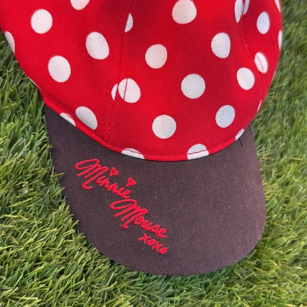 Disney Red and Black Polka Dot Hat with Ears